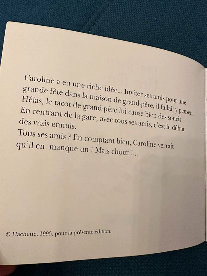 Livre album vintage une fête chez Caroline amis Pierre Probst Hachette - photo numéro 7