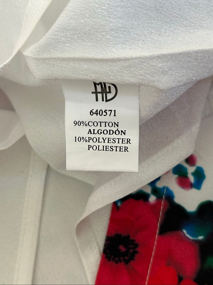 Robe blanche et fleurie neuve à manches courtes Modaland taille XXL - photo numéro 10