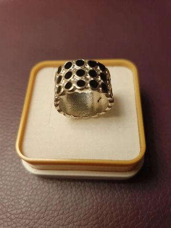 Bague damier 16,1 mm