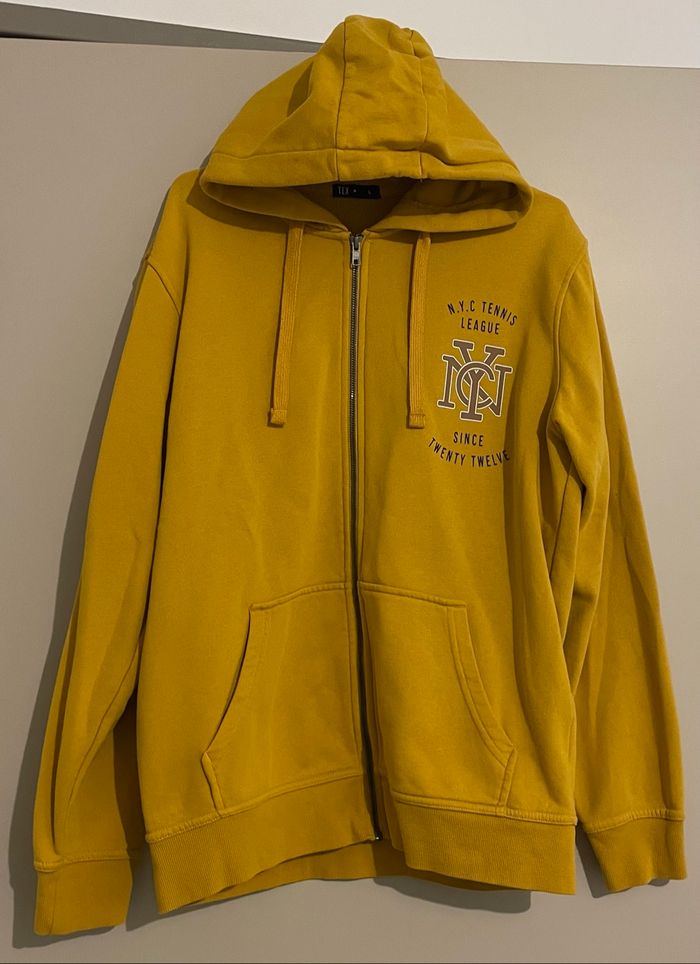 Veste à capuche jaune - Taille L - photo numéro 2