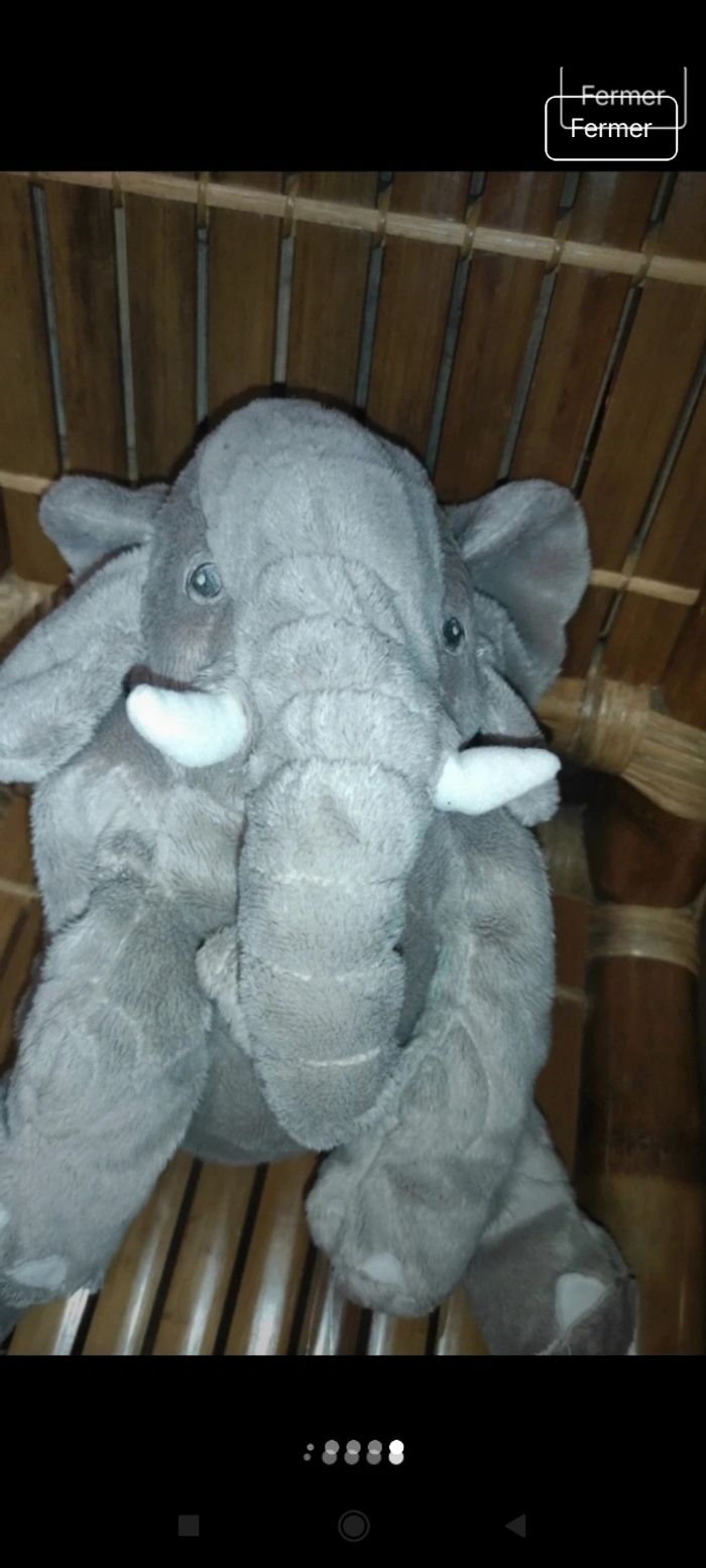 Très belle peluche éléphant p5 - photo numéro 3