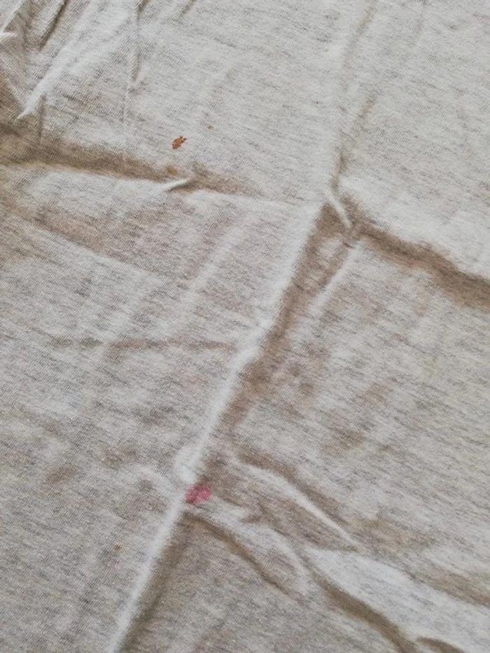 T shirt uni gris clair ,gris chiné - photo numéro 2