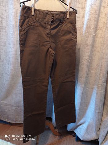 pantalon marron de Dkny38 réf 99 V3