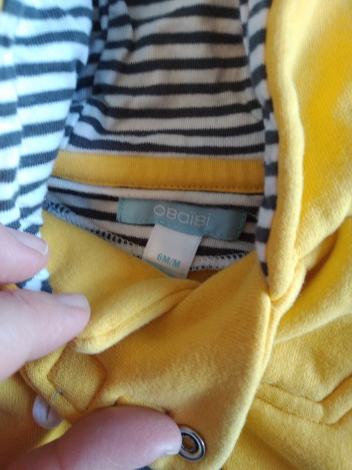 lot de 2 pantalons + sweat à capuche 6 mois - photo numéro 8