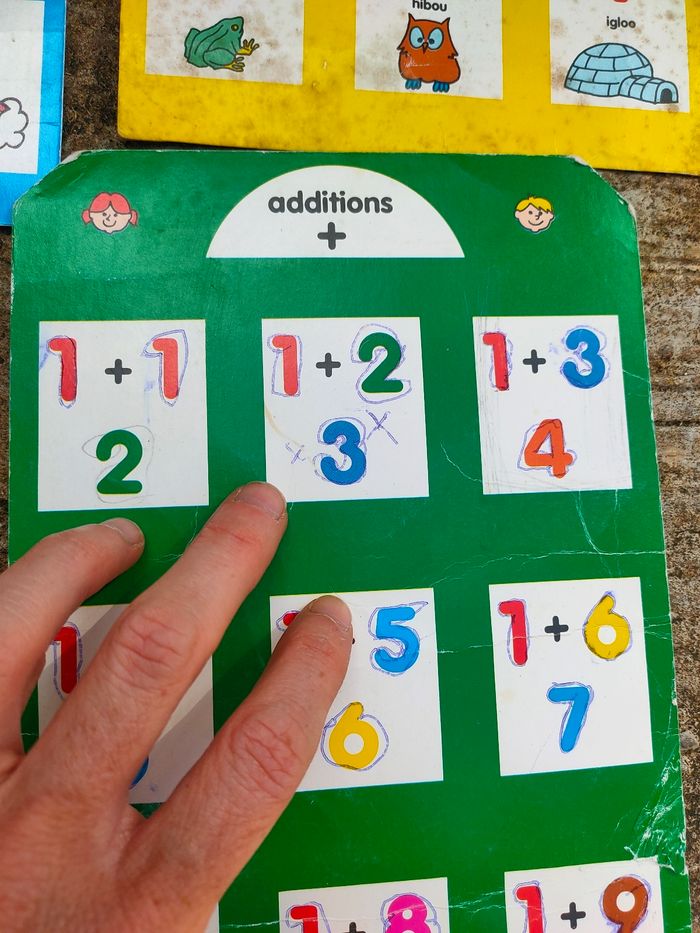Jeu bilingue vintage Chut j'apprends - Ma petite école - photo numéro 7