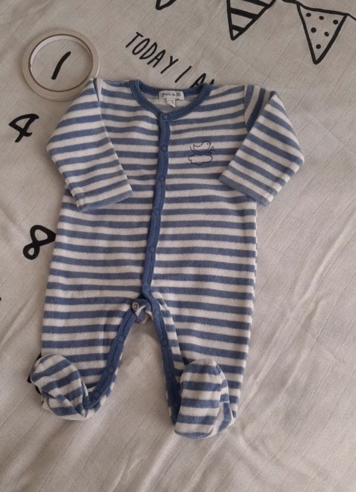 Pyjama grenouillère velour