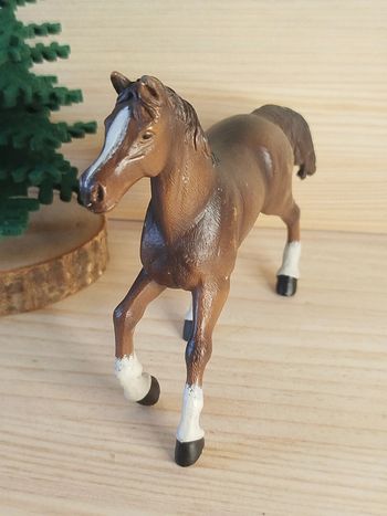 PAPO jument marron Figurine animal équidé