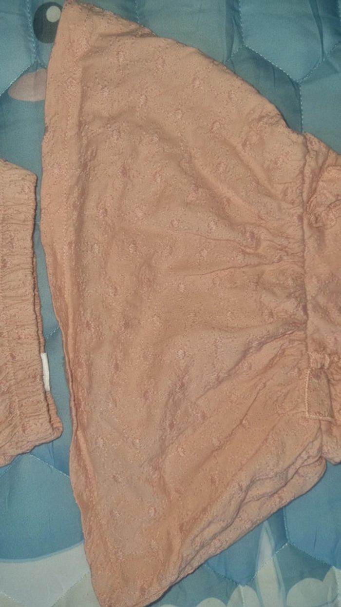Ensemble Tee-shirt culotte 1/3 mois en très bon état - photo numéro 4