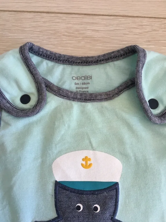 Barboteuse combishort 6 mois obaibi - photo numéro 5