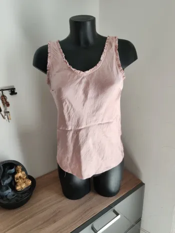 Haut de pyjama effet satin taille 38