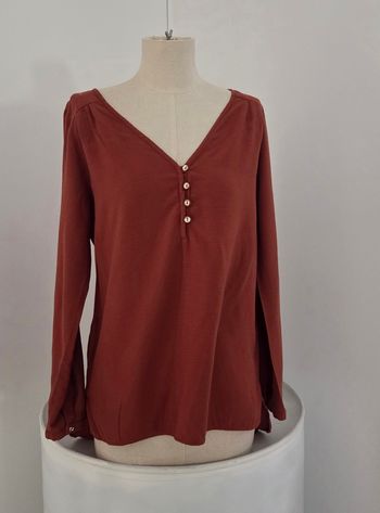 Blouse fluide Etam couleur brique – chic & confortable – taille 40 – excellent état