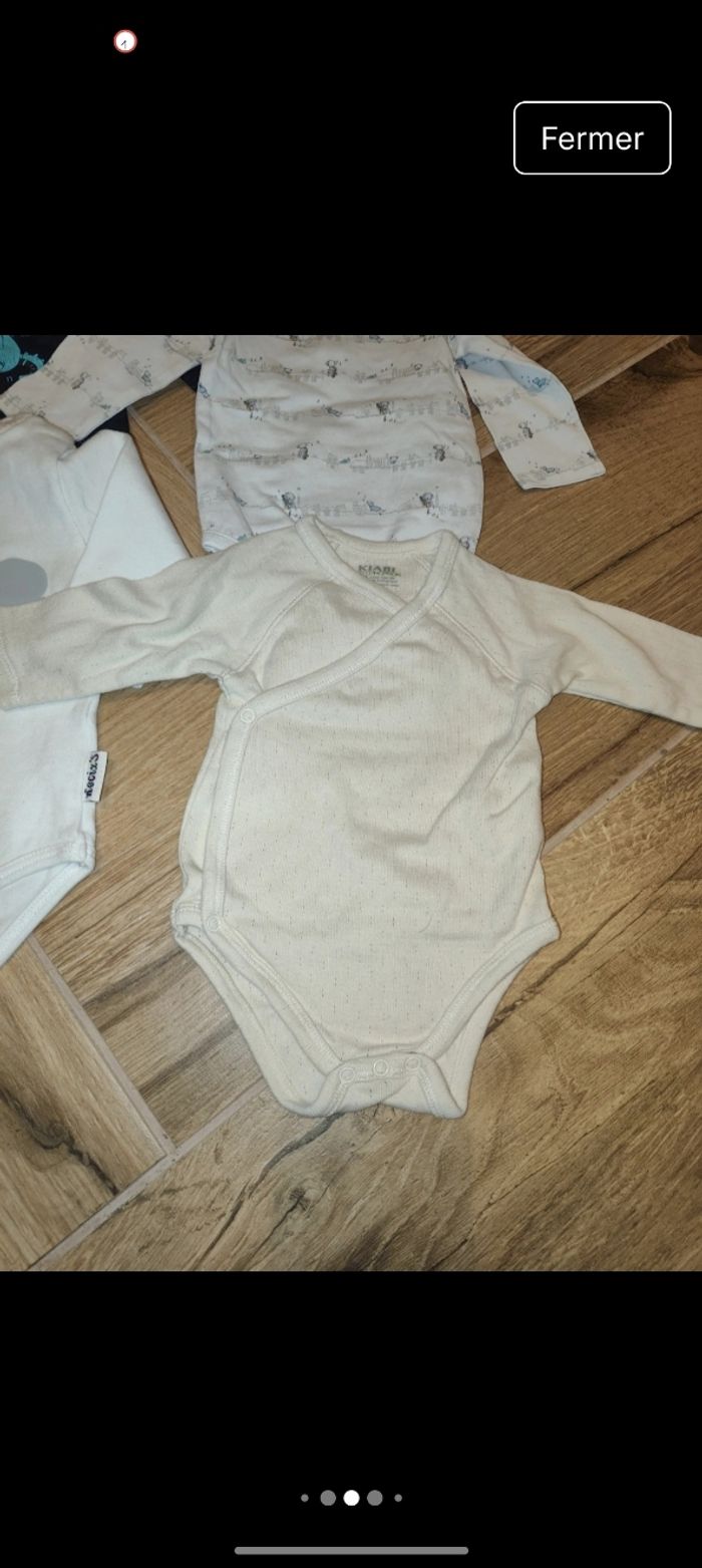 Lot 7 body bodies manches longues dont croisés. Escargot dragon chaton famille animaux - photo numéro 5