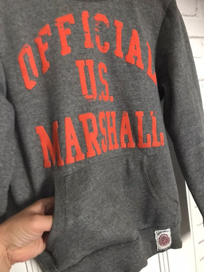 Sweat à capuche marque Us Marshall taille S - photo numéro 14
