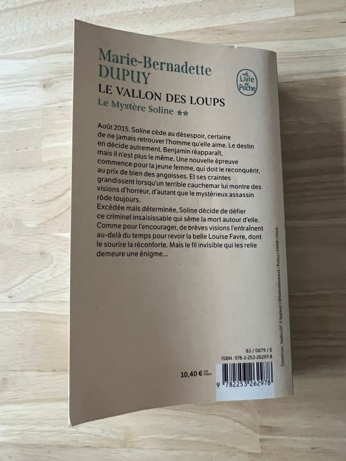 Livre Le Vallon des Loups – Marie-Bernadette Dupuy – Bon État - photo numéro 6