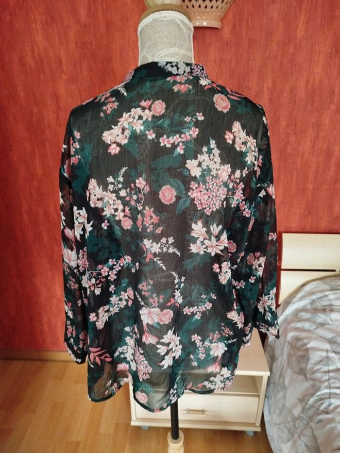 Chemisier fleuri en transparence - photo numéro 8