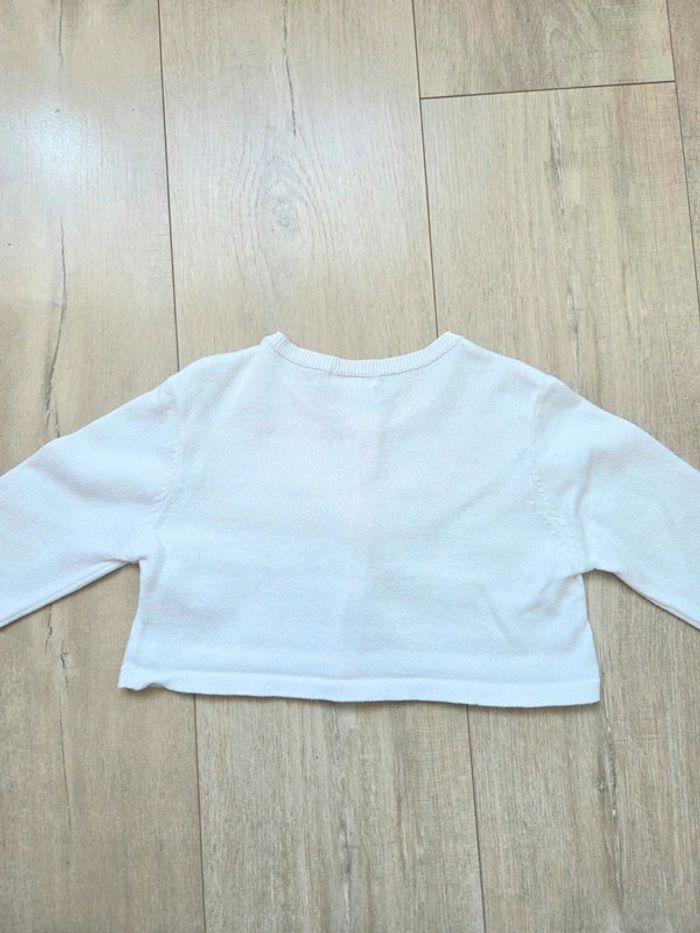 Gilet blanc pailleté 6 ans - photo numéro 4