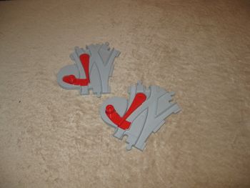 lego duplo lot de 2 aiguillages gris clair