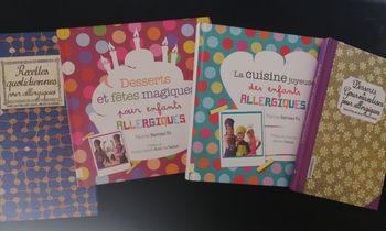 Lot de livres recettes de cuisine pour enfants pollyallergiques