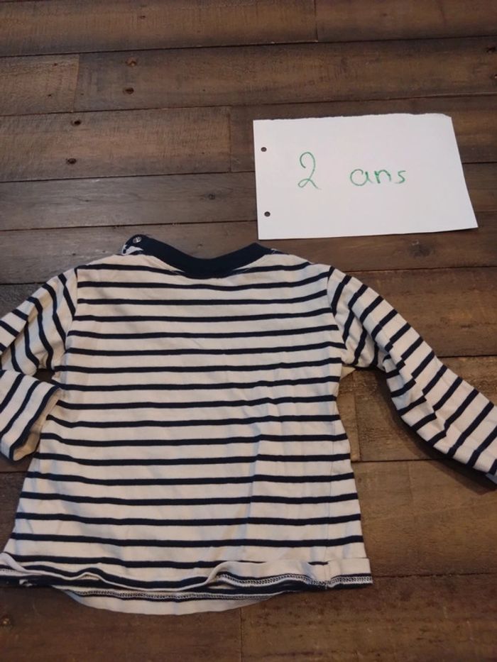 T shirt marinière sergent major 24 mois 2 ans - photo numéro 4