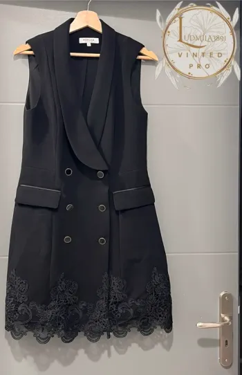 Robe Morgan Noire bas dentelle / 202-RUTH T40