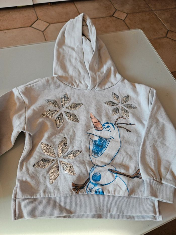 Pull à capuche reine des neiges