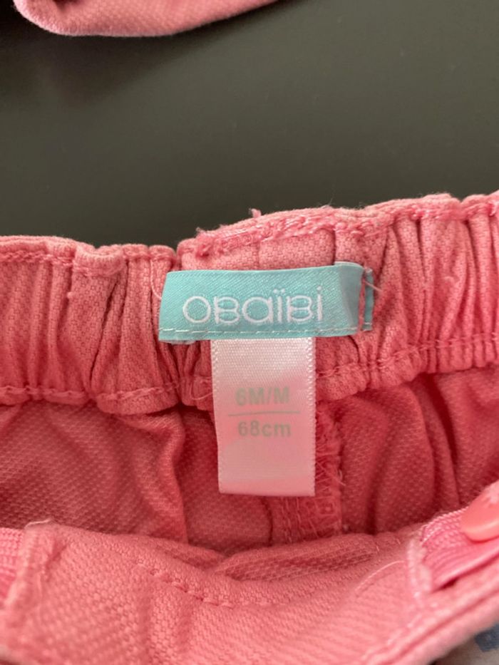 Lot de 2 shorts 6 mois obaibi - photo numéro 3