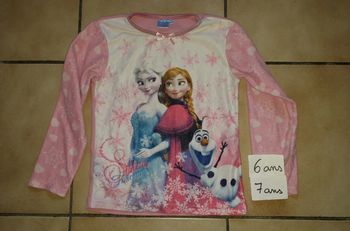 Haut de pyjama 6/7 ans fille