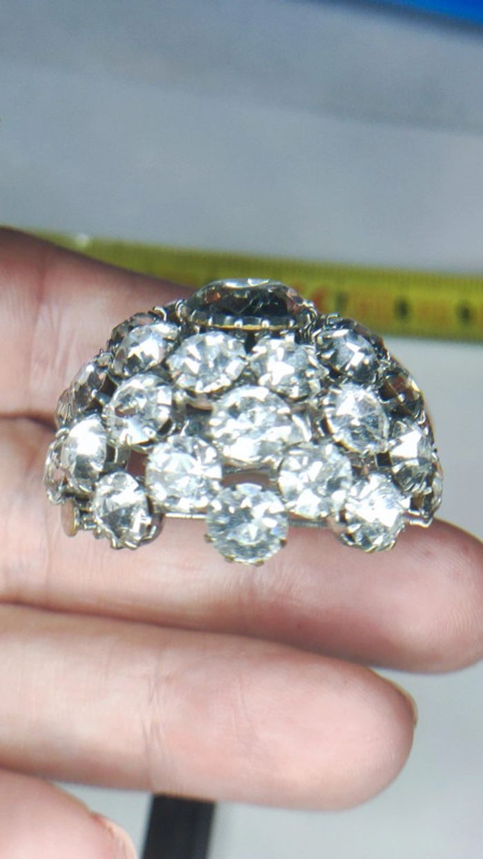 Broche strass vintage - photo numéro 4