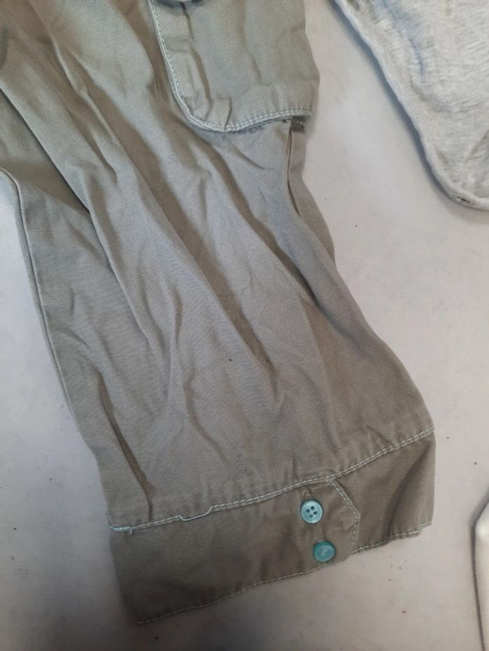 Ensemble pantalon toile kaki 24 23 mois - photo numéro 4