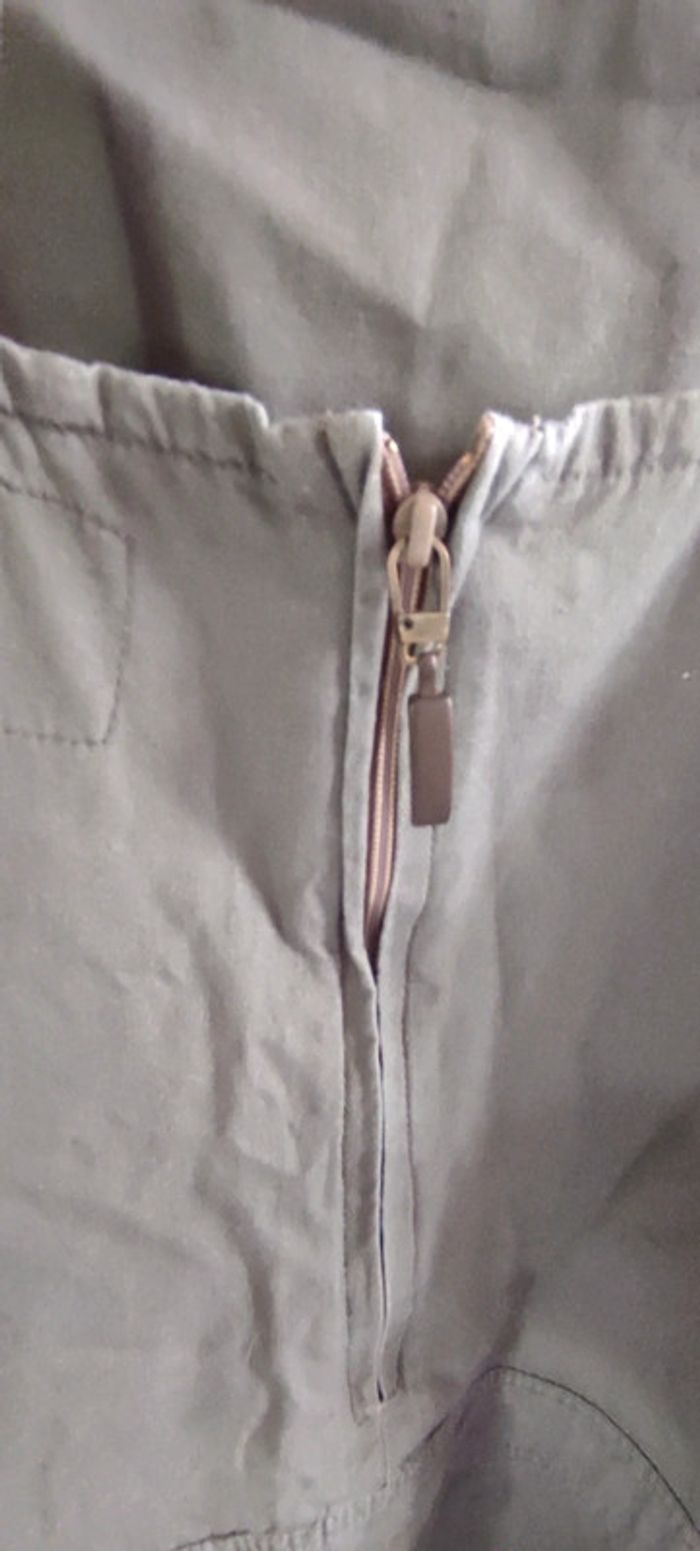 Robe style jeans courte verte - photo numéro 5