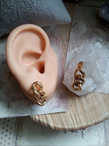 Boucles d'oreilles dorées