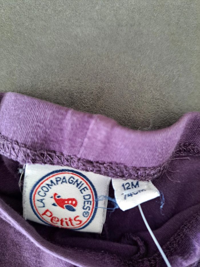 ensemble legging + bandeau 12 mois mauve - photo numéro 2