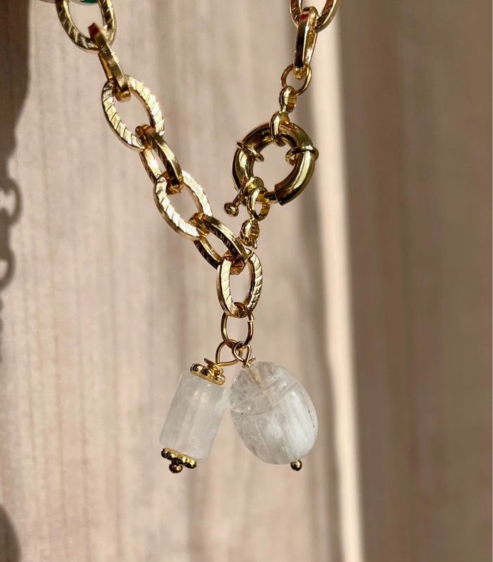 Bracelet amulette scarabée Pierre de Lune - photo numéro 4