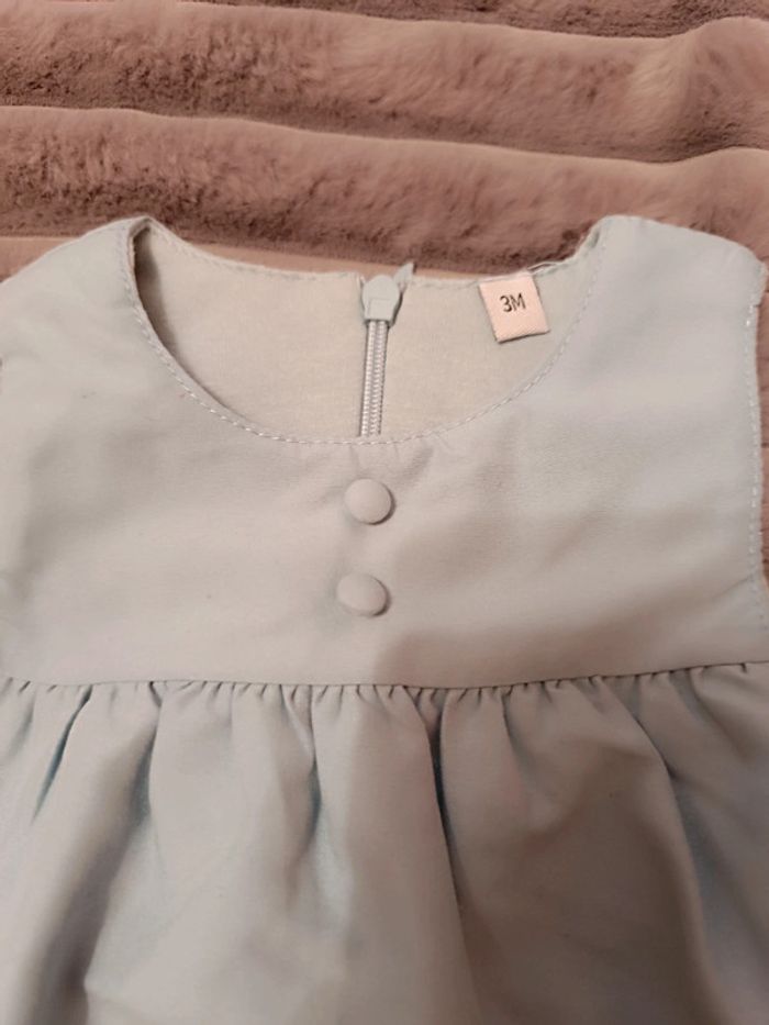 Robe chasuble doublée T. 3 mois - photo numéro 6