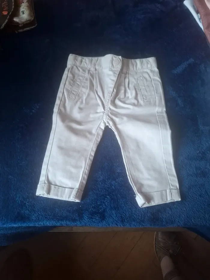 Pantalon bébé fille gris clair - photo numéro 1