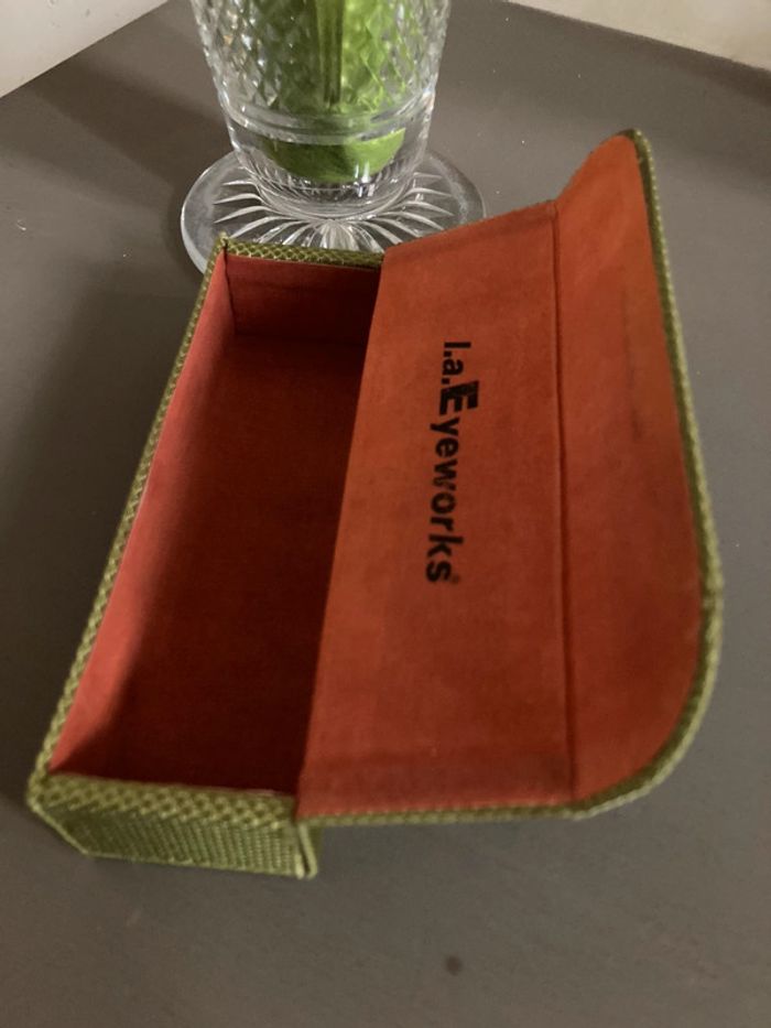 Étui à  lunettes vert - photo numéro 6