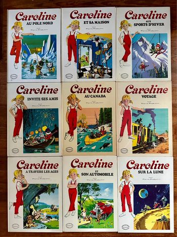 Lot de 9 Grands Albums Hachette blancs livres anciens bd Caroline Pierre Probst
