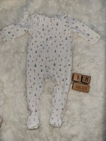 Grenouillère fleuri 18mois