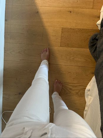 Jean blanc Zara