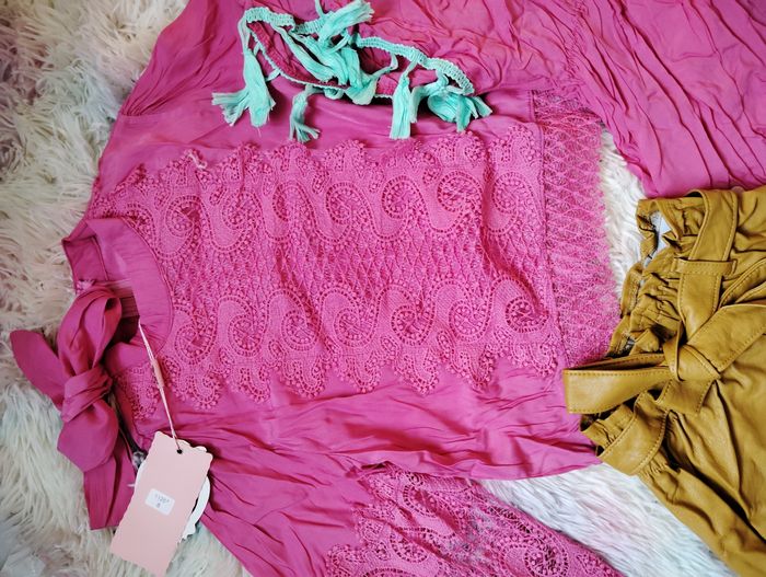 Lot ensemble 8 ans mode short top pink - photo numéro 4