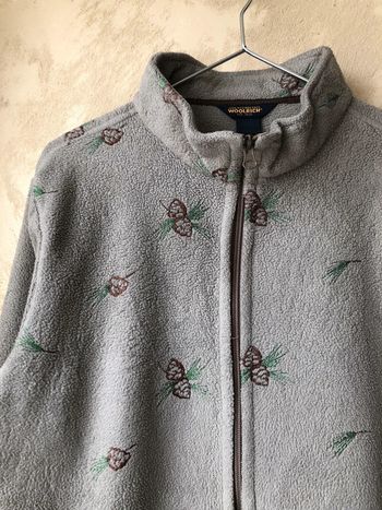 Gilet polaire brodé kaki woolrich S