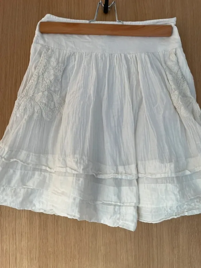 Jupe blanche mango 34