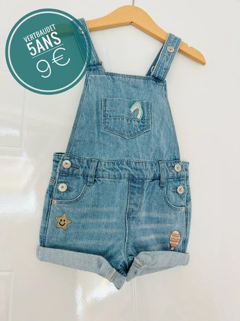 Salopette en jean Vertbaudet bleu en 5ans