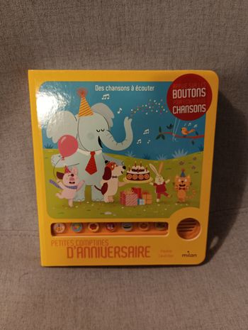 Livre sonore petites comptines d'anniversaire neuf