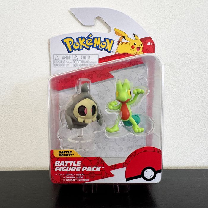 Arcko et Skelénox Figurine Battle Figure Pack Pokémon Treecko Duskull
