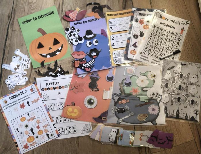 Fiches d'activités halloween pour enfants