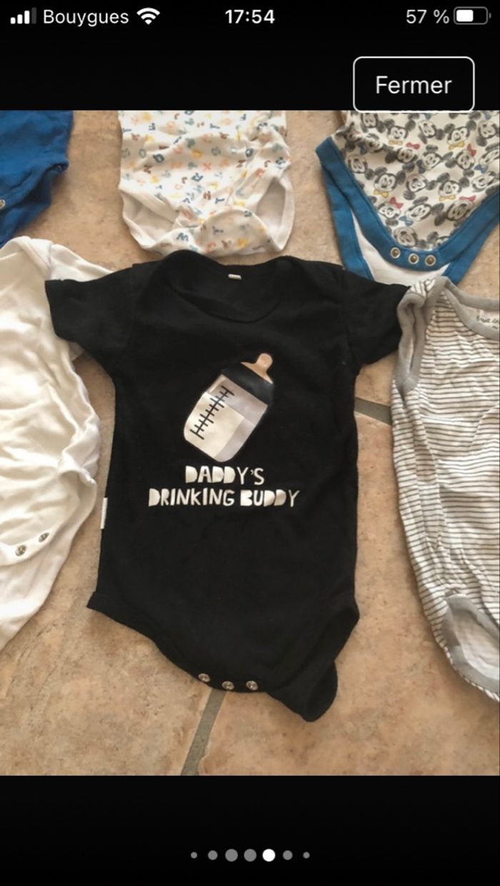 Lot bodys de 6 à 9 mois - photo numéro 10