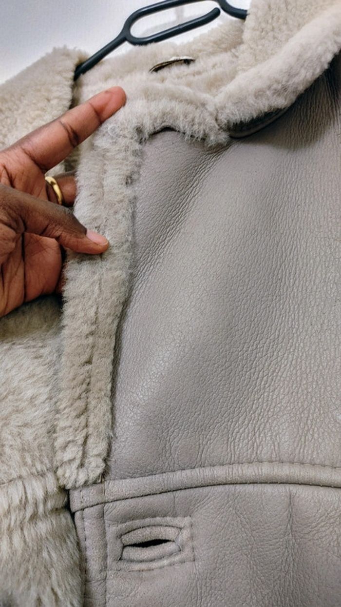 Manteau pour homme mouton retourné sheepskin Shearling - photo numéro 5