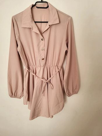 Robe chemise rose