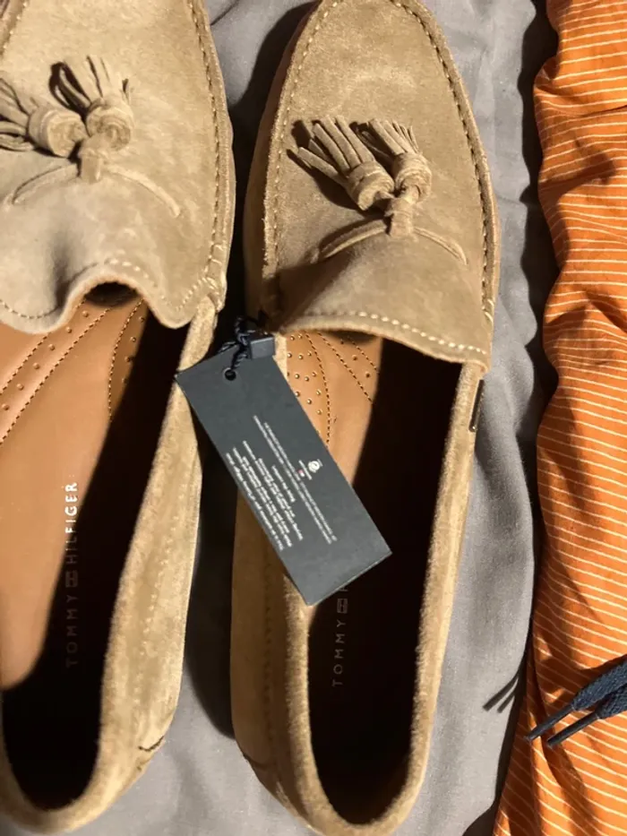 Mocassins Tommy Hiligher 2025 beige édition limitée rare - photo numéro 9